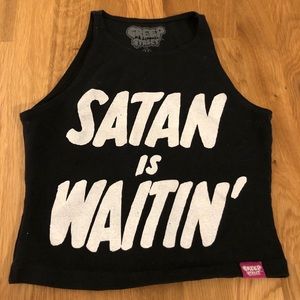 Satan is waitin creepy street tank